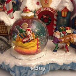 Christopher Radko North Pole Spectacular Musical Multiple 5 Snow Globe Village