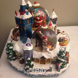 Christopher Radko North Pole Spectacular Musical Multiple 5 Snow Globe Village