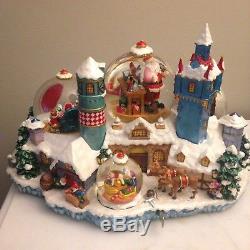 Christopher Radko North Pole Spectacular Musical Multiple 5 Snow Globe Village