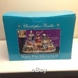 Christopher Radko North Pole Spectacular Musical Multiple 5 Snow Globe Village