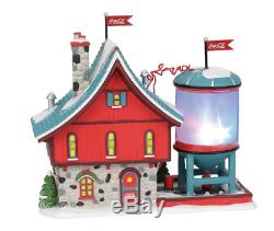 Coca-Cola Bubbler Dept 56 North Pole Village 6003110 Christmas Snow Houses Santa