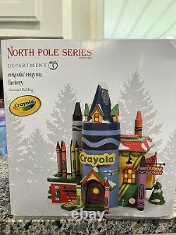 Crayola Crayon Factory Animated Building Dept 56 North Pole Series (2021 NEW)