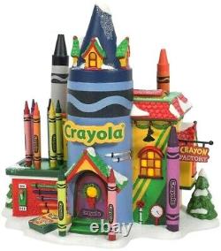 Crayola Crayon Factory Department 56 North Pole Village 6007613 Christmas lit A