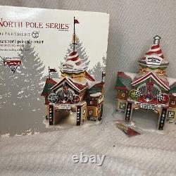 DEPARTMENT 56 Disney Cars 2 North Pole Rally Center 2011 Lighted with Box #4023616