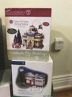 DEPARTMENT 56 Lot of 8 Snow Village, North Pole, & Christmas In The City Series