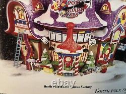 DEPARTMENT 56 NORTH POLE BOARD GAMES FACTORY #56789 New