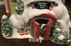 DEPARTMENT 56Better Watch Out Coal MineVillage, Donder Acc, 2Candy Cane Benches