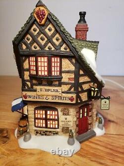 DEPARTMENT DEPT 56 Dickens Village E. TIPLER AGENT FOR WINE & SPIRITS MINT