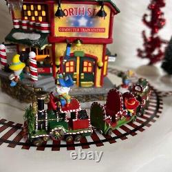 DEPT 56 Animated North Pole Series NORTH STAR COMMUTER TRAIN STATION Christmas