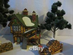 DEPT 56 Christmas Village LOT-5-Buildings, Trees, Figures Accessories