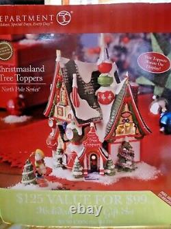 DEPT 56 NORTH POLE Christmasland Tree Toppers #402870 2007 CHIMNEY REPAIRED