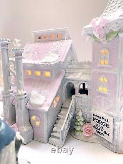 DEPT 56 NORTH POLE Forge and Assembly Shop Shabby Pink Chic Rose