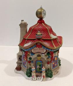 DEPT 56 NORTH POLE SERIES Village STAR BRITE GLASS ORNAMENT SHOP 2013 SKU4030712