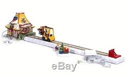 Dept 56 North Pole Village Animated Lego Warehouse Forklift 56819 Brand New