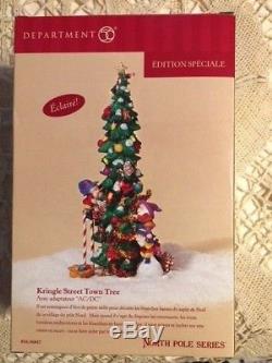 DEPT 56 NORTH POLE VILLAGE Accessory KRINGLE STREET TOWN TREE NIB