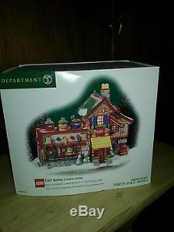 Dept 56 North Pole Village Lego Building Creation Station New In Box