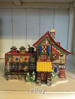 DEPT 56 NORTH POLE VILLAGE LEGO BUILDING CREATION STATION with Box