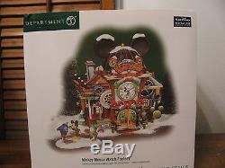 DEPT 56 NORTH POLE VILLAGE MICKEY MOUSE WATCH FACTORY NIB WithMICKEY APPROVED