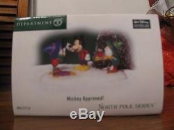 DEPT 56 NORTH POLE VILLAGE MICKEY MOUSE WATCH FACTORY NIB WithMICKEY APPROVED