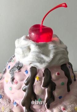 DEPT 56 NORTH POLE VILLAGE NANA SPLIT'S ICE CREAM PARLOR 4025283 Whip Cherry