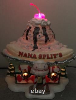 DEPT 56 NORTH POLE VILLAGE NANA SPLIT'S ICE CREAM PARLOR 4025283 Whip Cherry