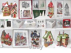 Dept 56 North Pole Village Set #1, Collection Of 12 Buildings & Acces In Boxes