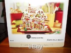 DEPT 56 NORTH POLE Village CHRISTMAS SWEET SHOP NIB