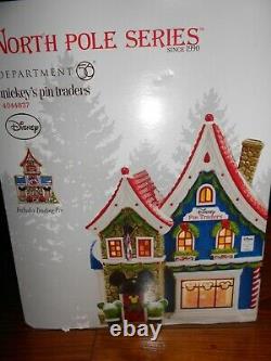 DEPT 56 NORTH POLE Village MICKEY'S PIN TRADERS NIB Sealed