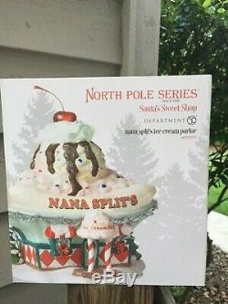 DEPT 56 NORTH POLE Village NANA SPLITS ICE CREAM PARLOR NIB