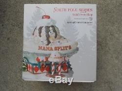 DEPT 56 NORTH POLE Village NANA SPLITS ICE CREAM PARLOR NIB