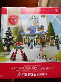 DEPT 56 NORTH POLE Village NORTH POLE PENGUIN VISITOR'S CENTER NIB Read