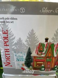 DEPT 56 NORTH POLE Village NORTH POLE RIBBON CANDY Box Set NIB Still Sealed