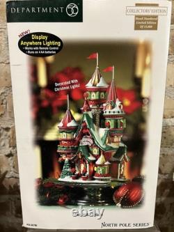 DEPT 56 NORTH POLE Village POINSETTIA PALACE NIB FREE SHIPPING