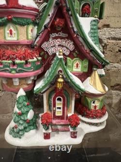 DEPT 56 NORTH POLE Village POINSETTIA PALACE NIB FREE SHIPPING
