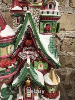 DEPT 56 NORTH POLE Village POINSETTIA PALACE NIB FREE SHIPPING
