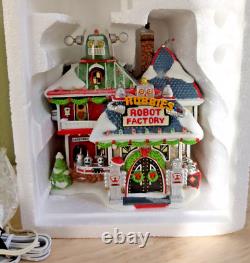 DEPT 56 NORTH POLE Village ROBBIE'S ROBOT FACTORY LTD Edition Lights Work 799998