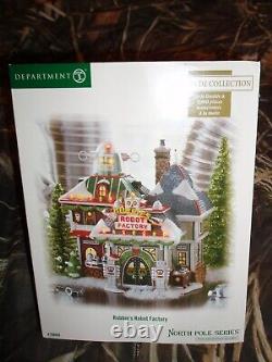 DEPT 56 NORTH POLE Village ROBBIE'S ROBOT FACTORY Store Display Read