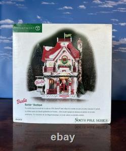 DEPT 56 North Pole BARBIE BOUTIQUE! Christmas, Lights, Doll, House