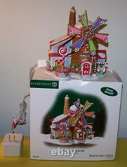 DEPT 56 North Pole CHRISTMAS CANDY MILL Animated 56762 Elf Christmas Village