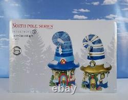 DEPT 56 North Pole MERRY LANE COTTAGES 7 & 8! Christmas, Elves, Hard To Find