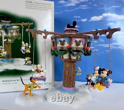 DEPT 56 North Pole SWINGING DISNEY FAB 5! Excellent, Goofy, Donald, Mickey