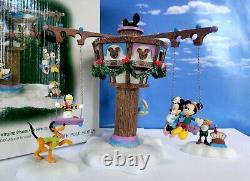 DEPT 56 North Pole SWINGING DISNEY FAB 5! Excellent, Goofy, Donald, Mickey