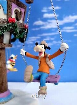 DEPT 56 North Pole SWINGING DISNEY FAB 5! Excellent, Goofy, Donald, Mickey