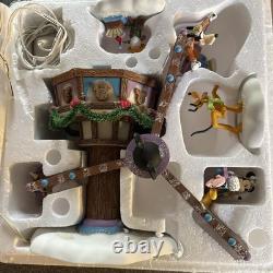 DEPT 56 North Pole SWINGING DISNEY FAB 5 Excellent, Goofy, Donald, Mickey Signed