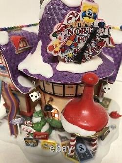 DEPT 56 North Pole Series Board Games Factory Christmas Lighted 2005 Hasbro