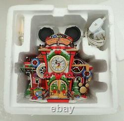DEPT. 56 North Pole Series Mickey Mouse Watch Factory Snowy Disney Showcase