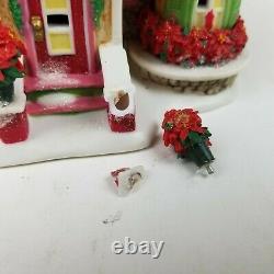 DEPT 56 NorthPole POINSETTIA PALACE Christmas Village Retired Autographed Read