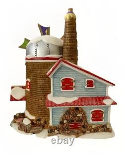 DEPT 56 THE CHRISTMAS CANDY MILL NORTH POLE #56762 with WORKING MOVING WINDMILL
