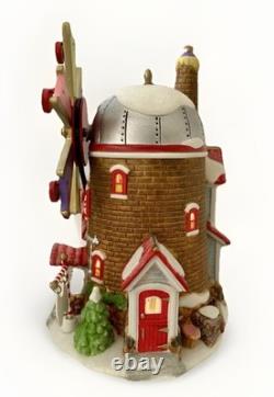 DEPT 56 THE CHRISTMAS CANDY MILL NORTH POLE #56762 with WORKING MOVING WINDMILL