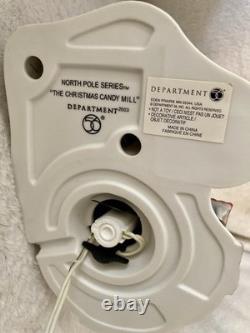 DEPT 56 THE CHRISTMAS CANDY MILL NORTH POLE #56762 with WORKING MOVING WINDMILL